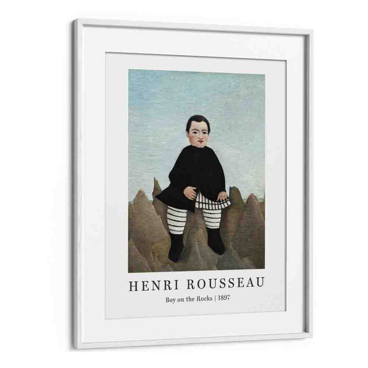 HENRI ROUSSEAU painting - HENRI ROUSSEAU 'BOY ON THE ROCK' (1897) by Asianmonk