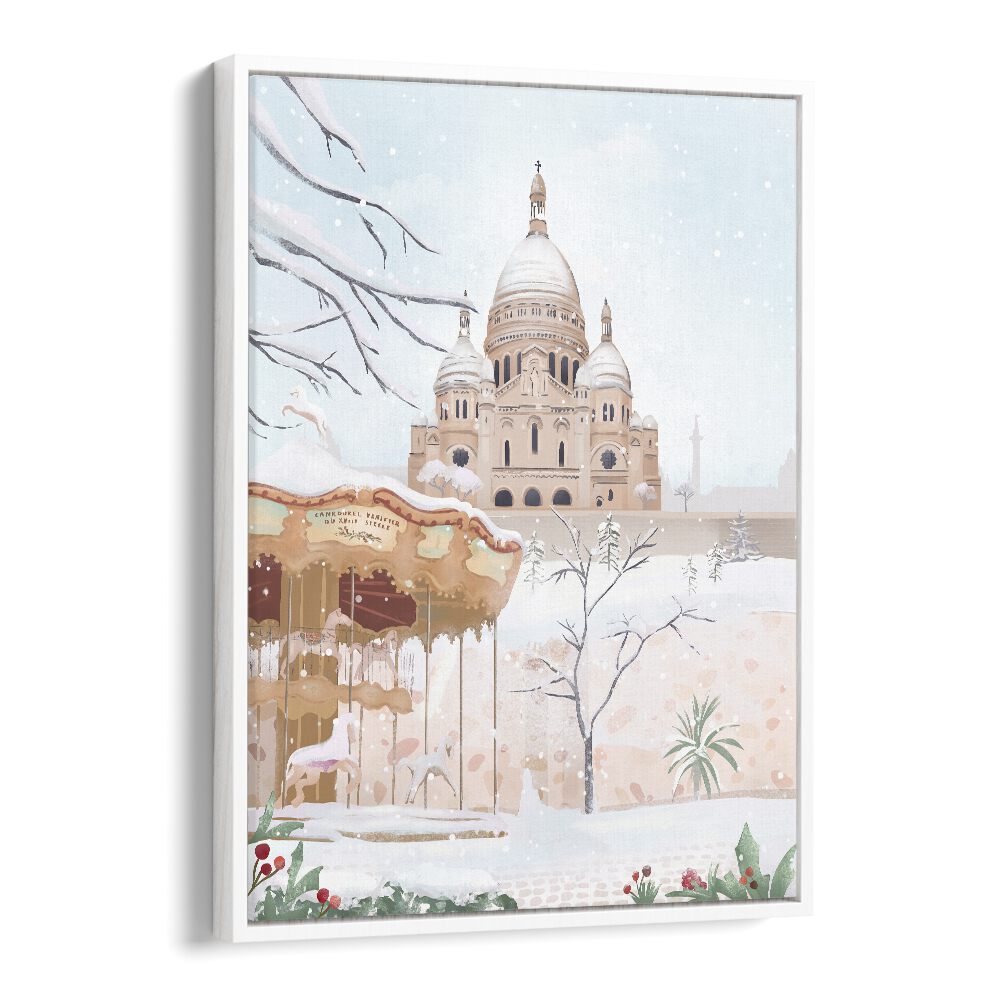 kitchen painting - WINTER IN PARIS BY PETRA LIDZE by Asianmonk