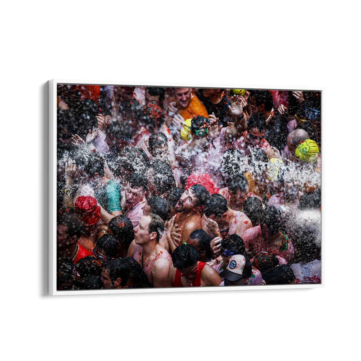 ABSTRACT painting - SHOWER IN THE STREET by Asianmonk