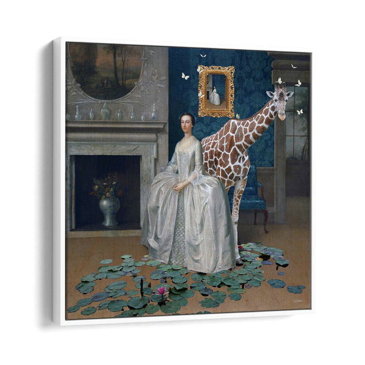 Juliya painting - LADY PENELOPE BRINGS HER GIRAFFE TO DINNER by Asianmonk