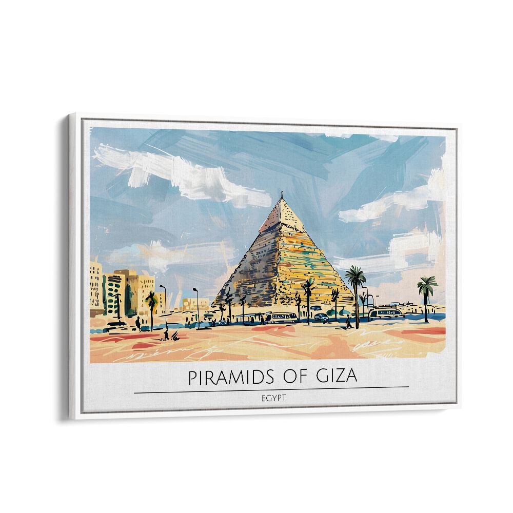 TRAVEL ART painting - PYRAMID OF GIZA - EGYPT by Asianmonk