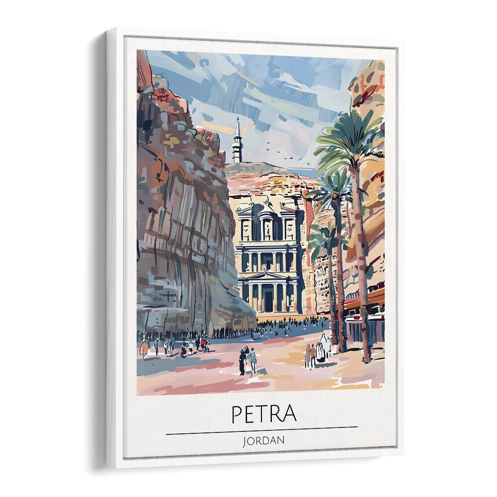 TRAVEL ART painting - PETRA - JORDAN TRAVEL ART by Asianmonk