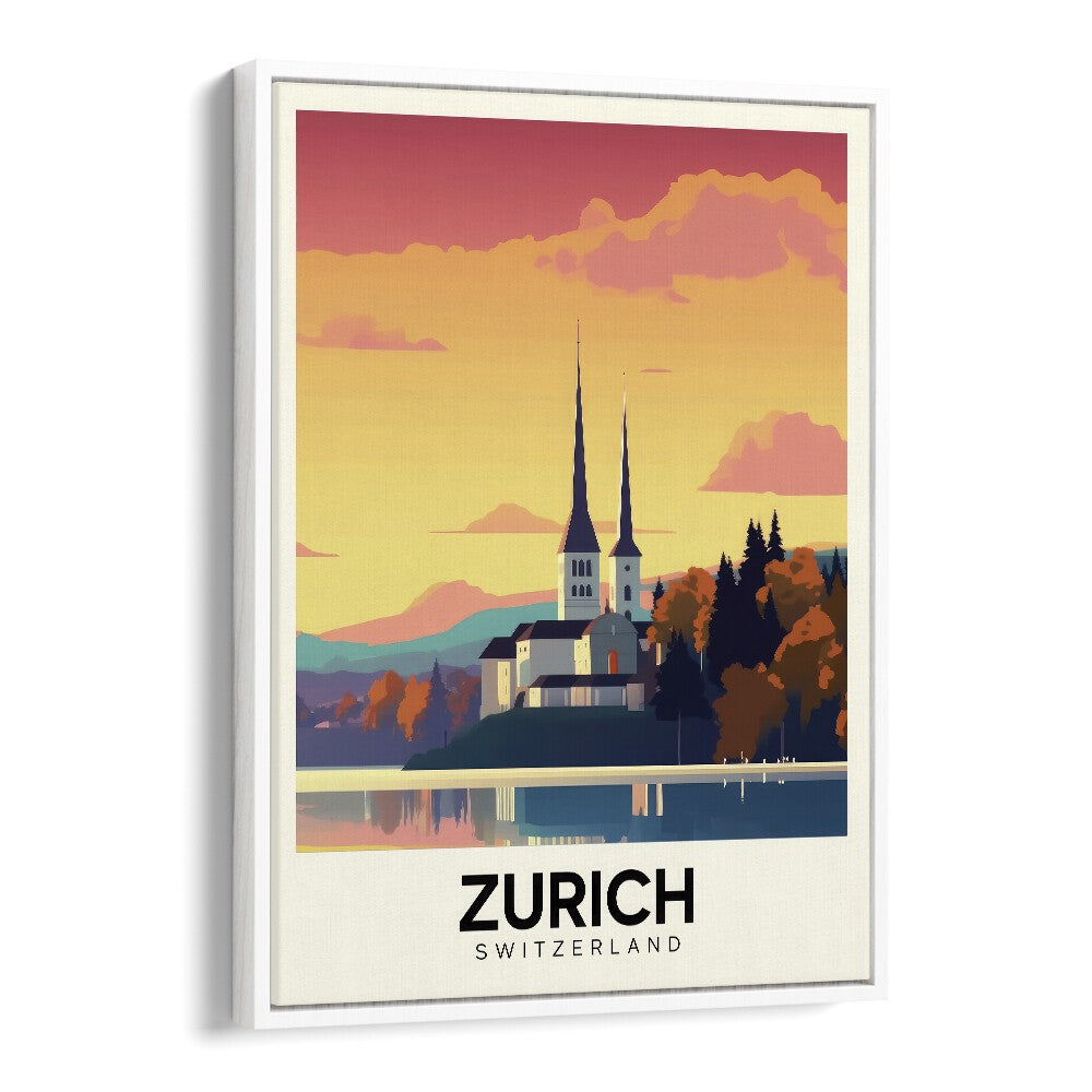 TRAVEL ART painting - ZURICH - SWITZERLAND by Asianmonk