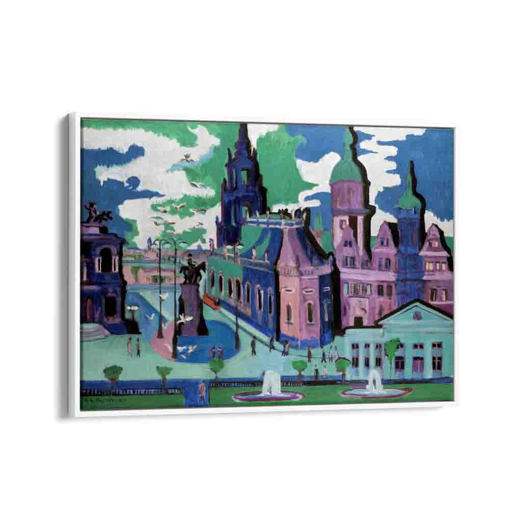  painting - VIEW OF DRESDEN SCHLOSSPLATZ (1926) by Asianmonk