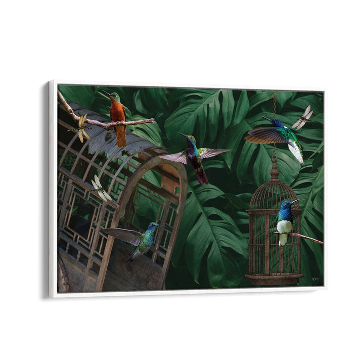 kids painting - TROPICAL HUMMINGBIRDS by Asianmonk