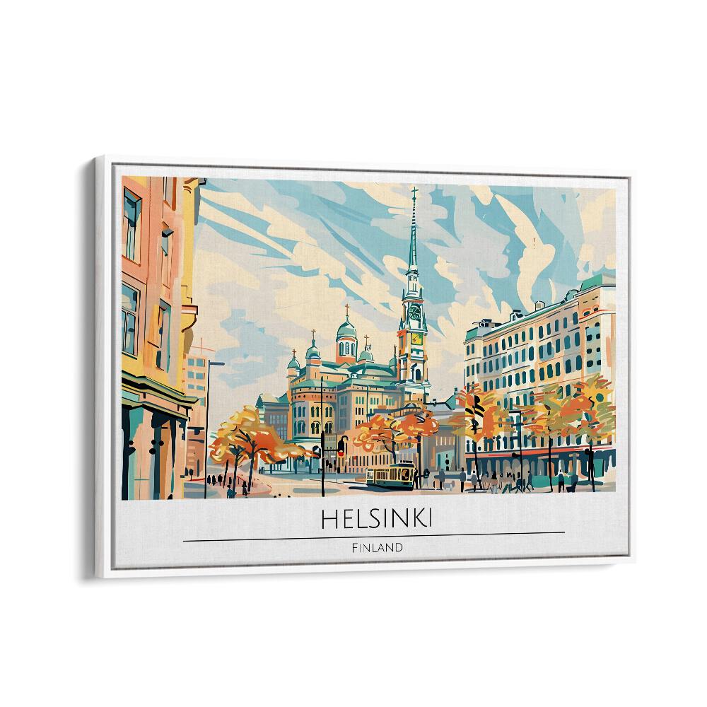 TRAVEL ART painting - HELSINKI CAPITAL CITY - FINLAND by Asianmonk