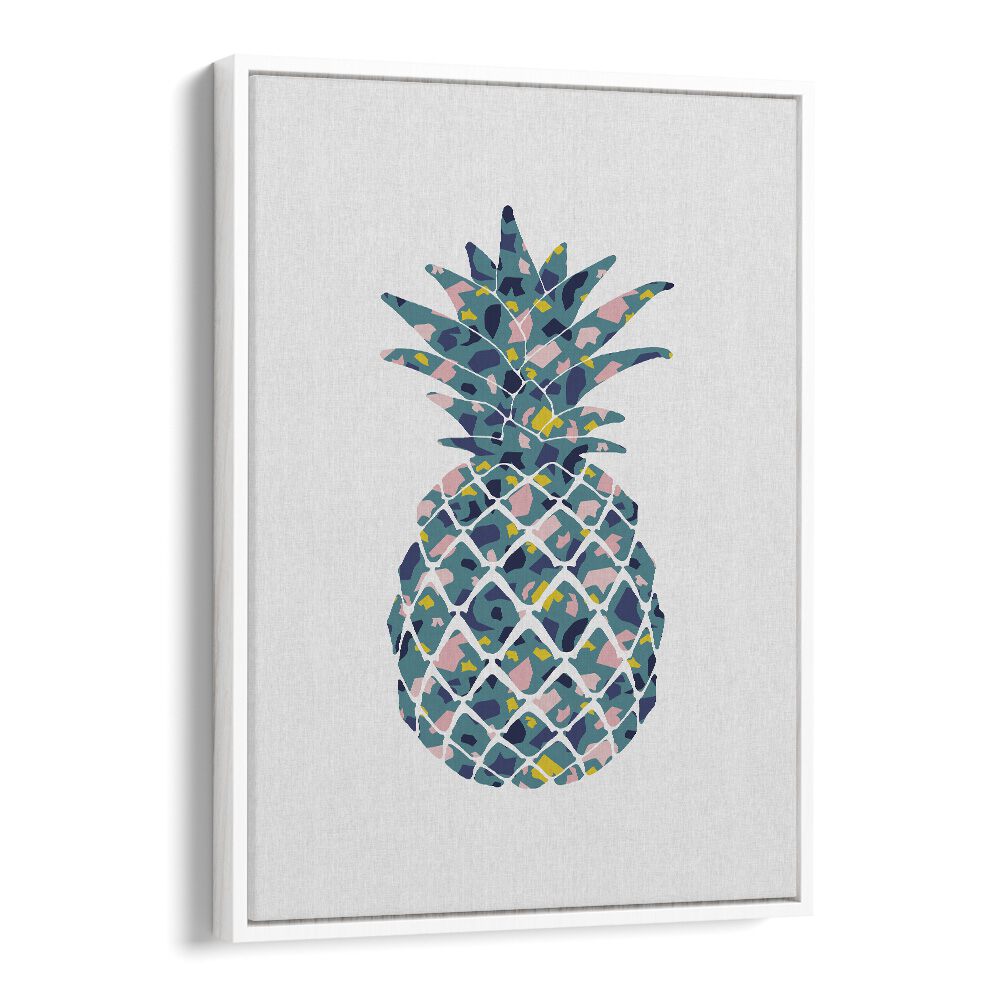 kitchen painting - TEAL PINEAPPLE by Asianmonk