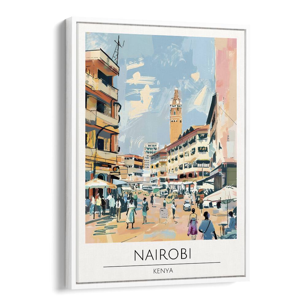 TRAVEL ART painting - NAIROBI - KENYA TRAVEL ART by Asianmonk