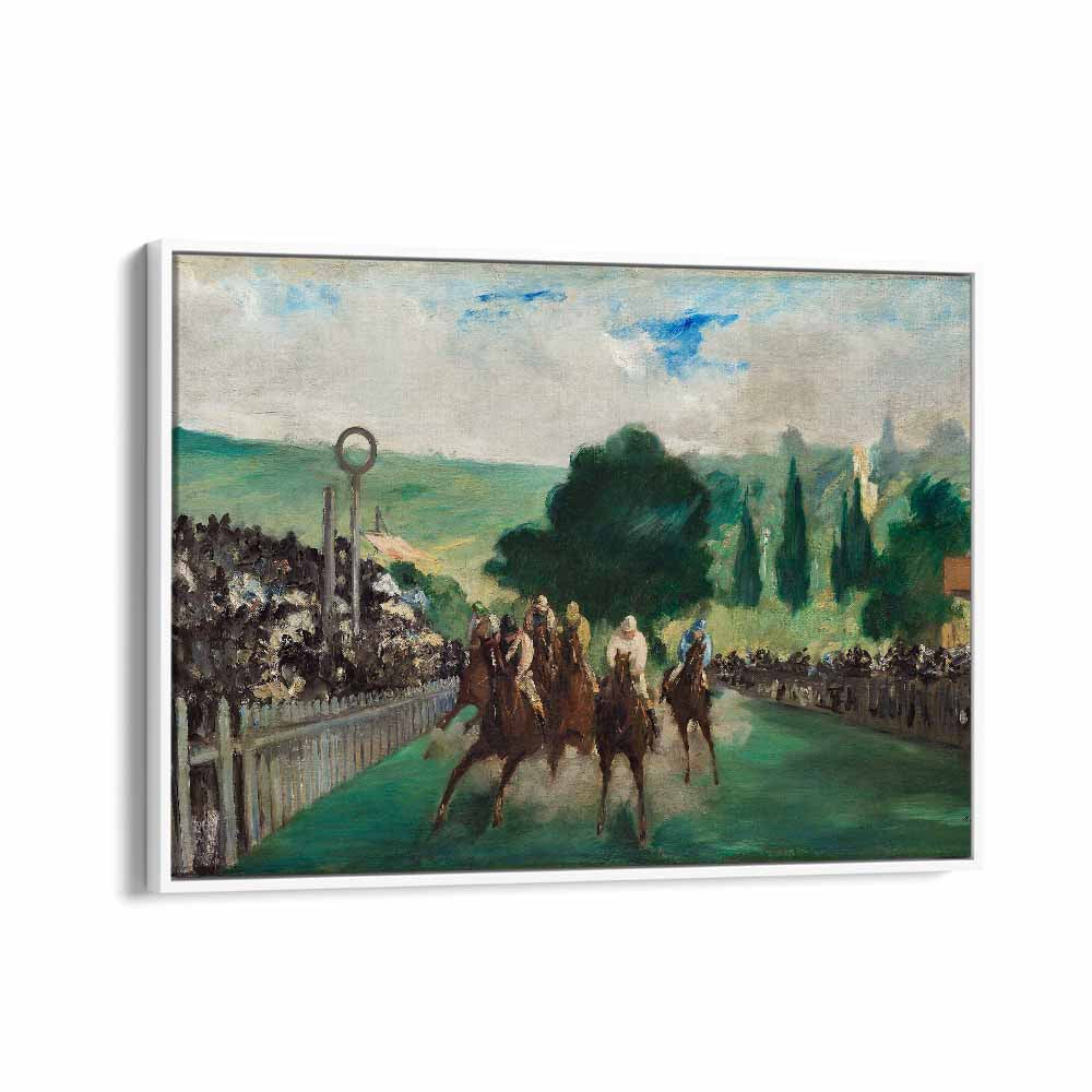 Edouard Manet painting - EDOUARD MANET (THE RACES AT LONGCHAMP) 1866 by Asianmonk