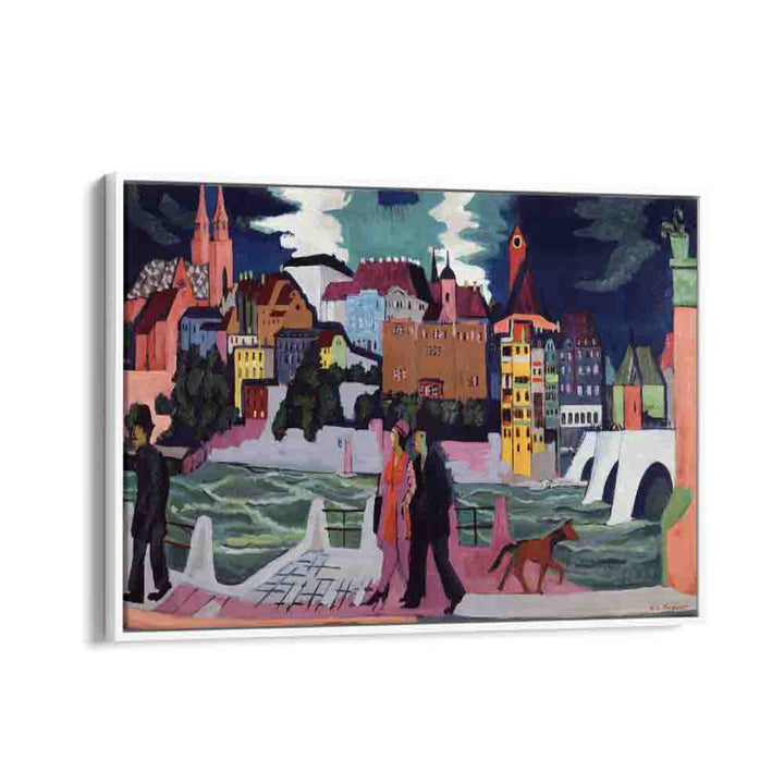 ERNST LUDWIG KIRCHNER'S VIEW OF BASEL AND THE RHINE (1927 - 1928)