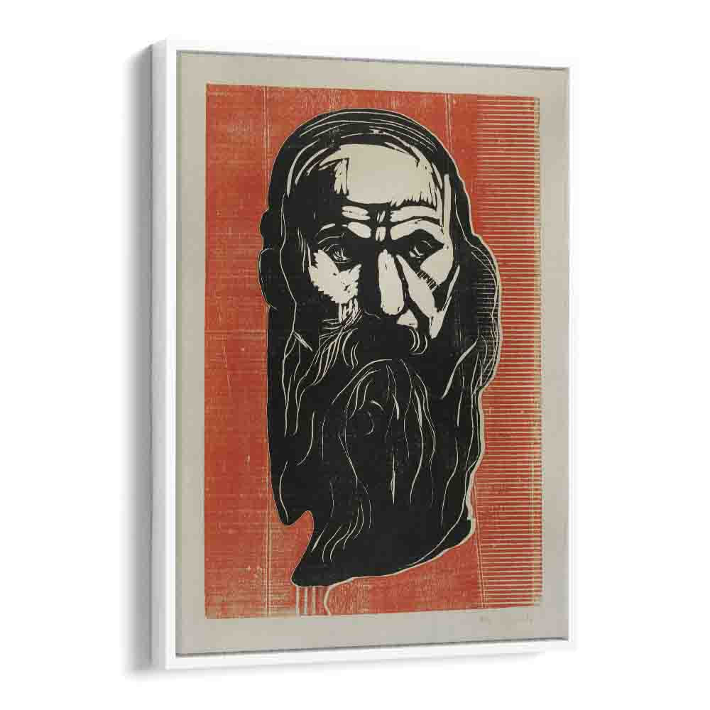 comic painting - HEAD OF AN OLD MAN WITH BEARD (1902) by Asianmonk