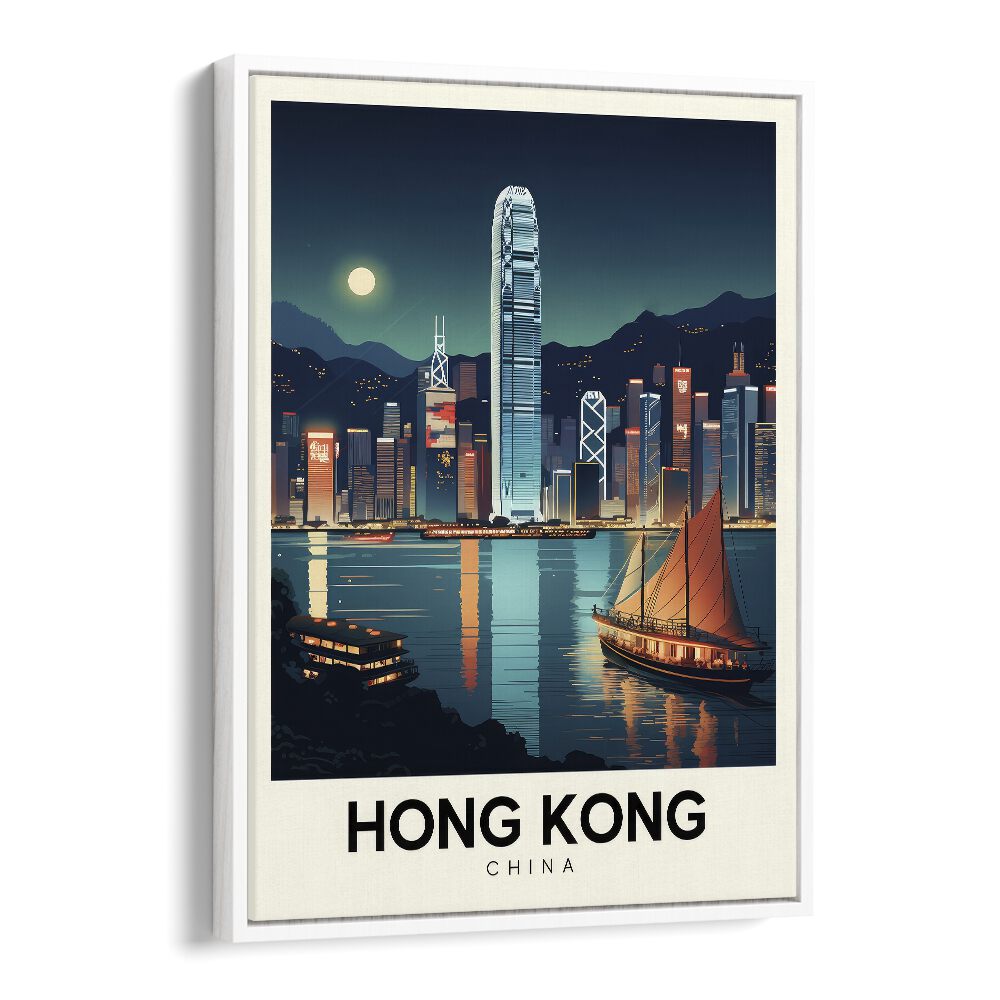 TRAVEL ART painting - HONG KONG HORIZONS: A JOURNEY THROUGH URBAN ELEGANCE by Asianmonk