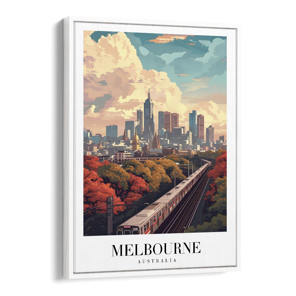 TRAVEL ART painting - MELBOURNE CITY TRANSPORT - AUSTRALIA by Asianmonk