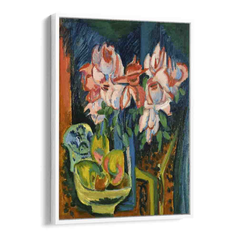 paul klee painting - ERNST LUDWIG KIRCHNER'S PINK ROSES (1918) by Asianmonk