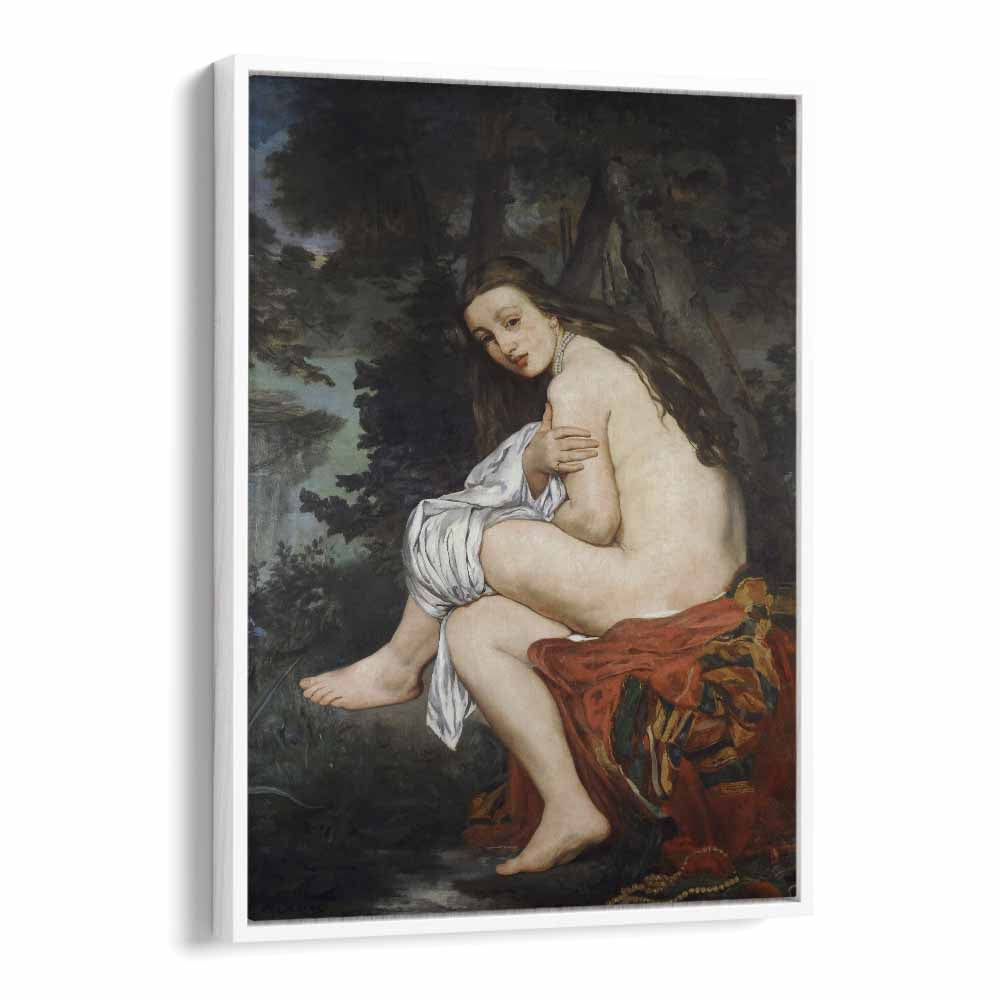 Edouard Manet painting - EDOUARD MANET (THE SURPRISED NYMPH) 1860 - 61 by Asianmonk