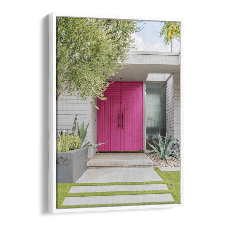 surreal painting - MAGENTA PINK DOORS by Asianmonk