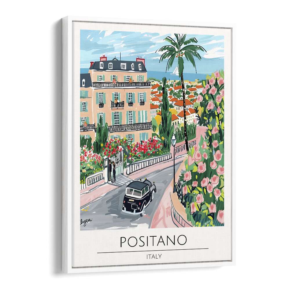 TRAVEL ART painting - POSITANO - ITALY TRAVEL ART by Asianmonk