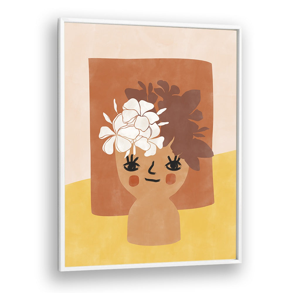 HAPPY FLOWER POT BY ELENA RISTOVA, GEOMETRIC ART PRINTS