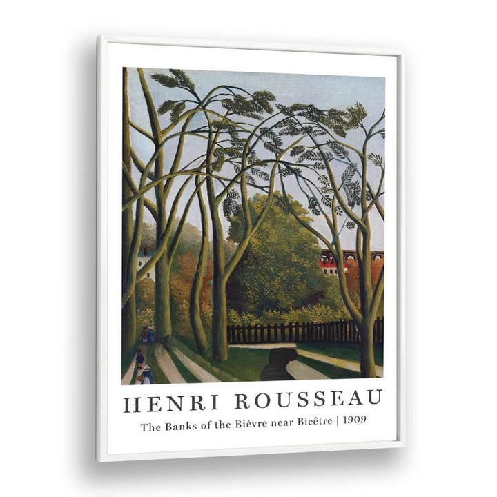 HENRI ROUSSEAU painting - HENRI ROUSSEAU - THE BANK OF THE BIEVRE NEAR BICETRE | 1909 by Asianmonk