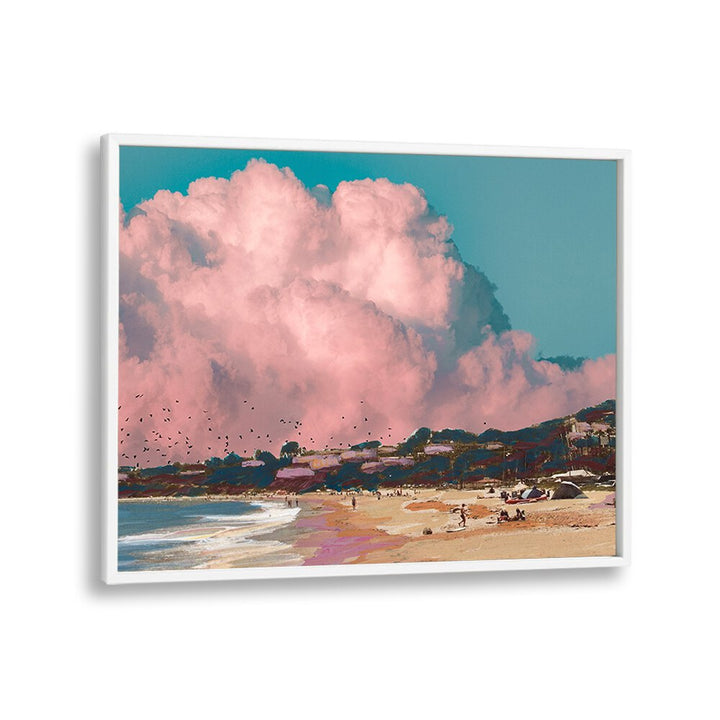 COASTAL PINKS & BLUES , BEACH PAINTINGS
