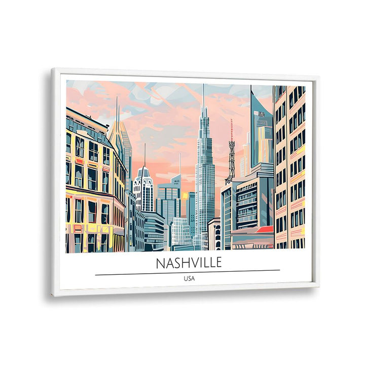 TRAVEL ART painting - NASHVILLE CITY - USA by Asianmonk