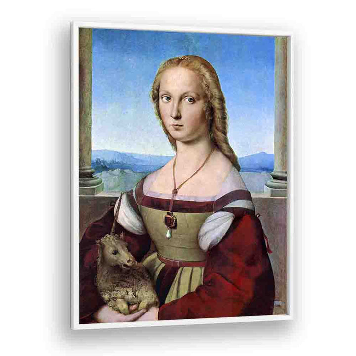 RAPHAEL'S YOUNG WOMAN WITH UNICORN (DAME MIT DEM EINHORN) (1506)