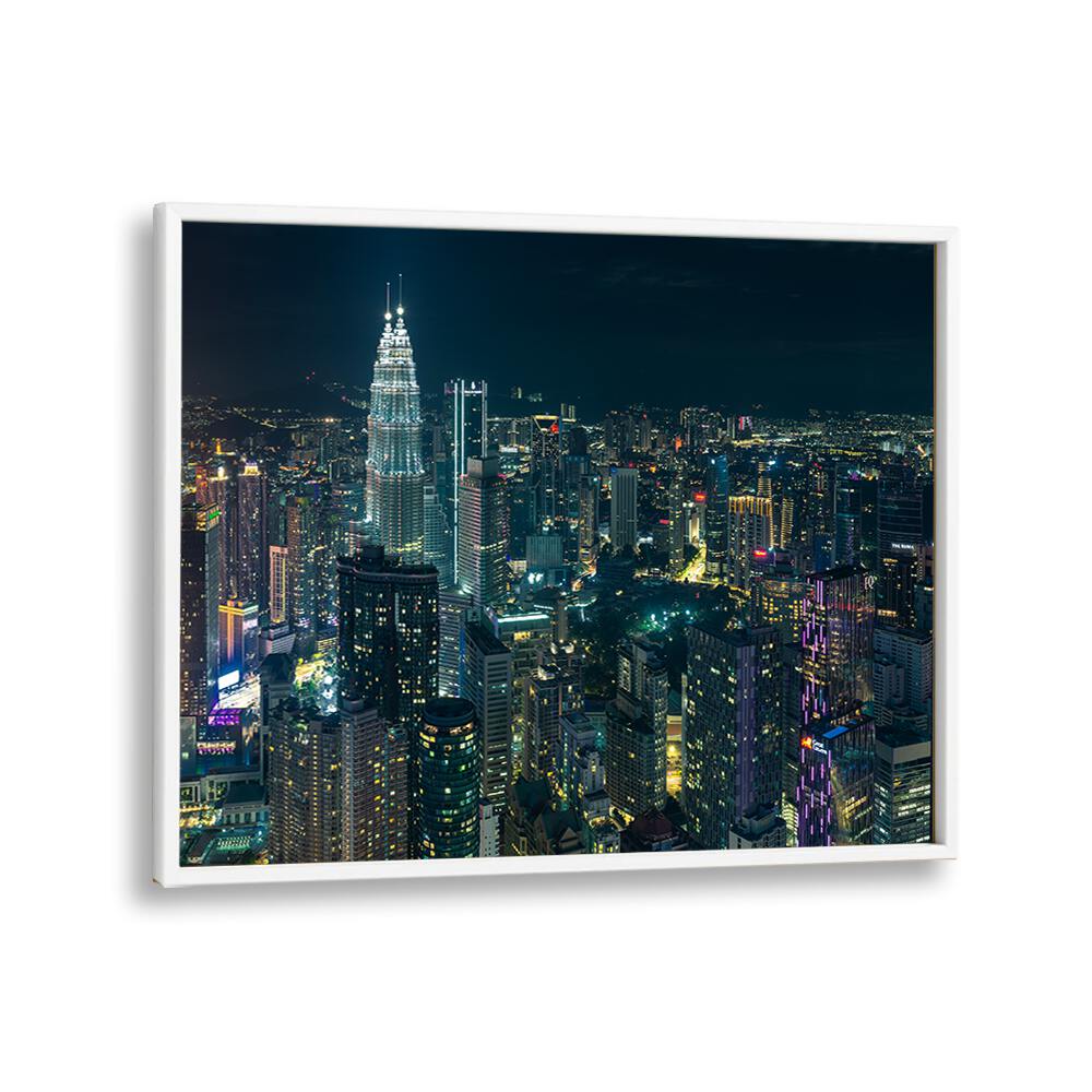 ABSTRACT painting - NIGHT IN KUALA LUMPUR by Asianmonk