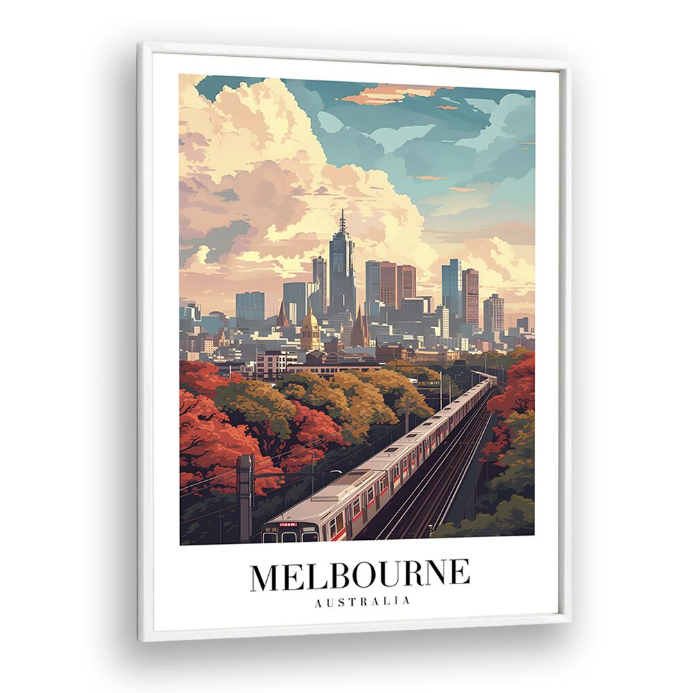 TRAVEL ART painting - MELBOURNE CITY TRANSPORT - AUSTRALIA by Asianmonk