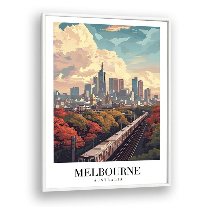 TRAVEL ART painting - MELBOURNE CITY TRANSPORT - AUSTRALIA by Asianmonk