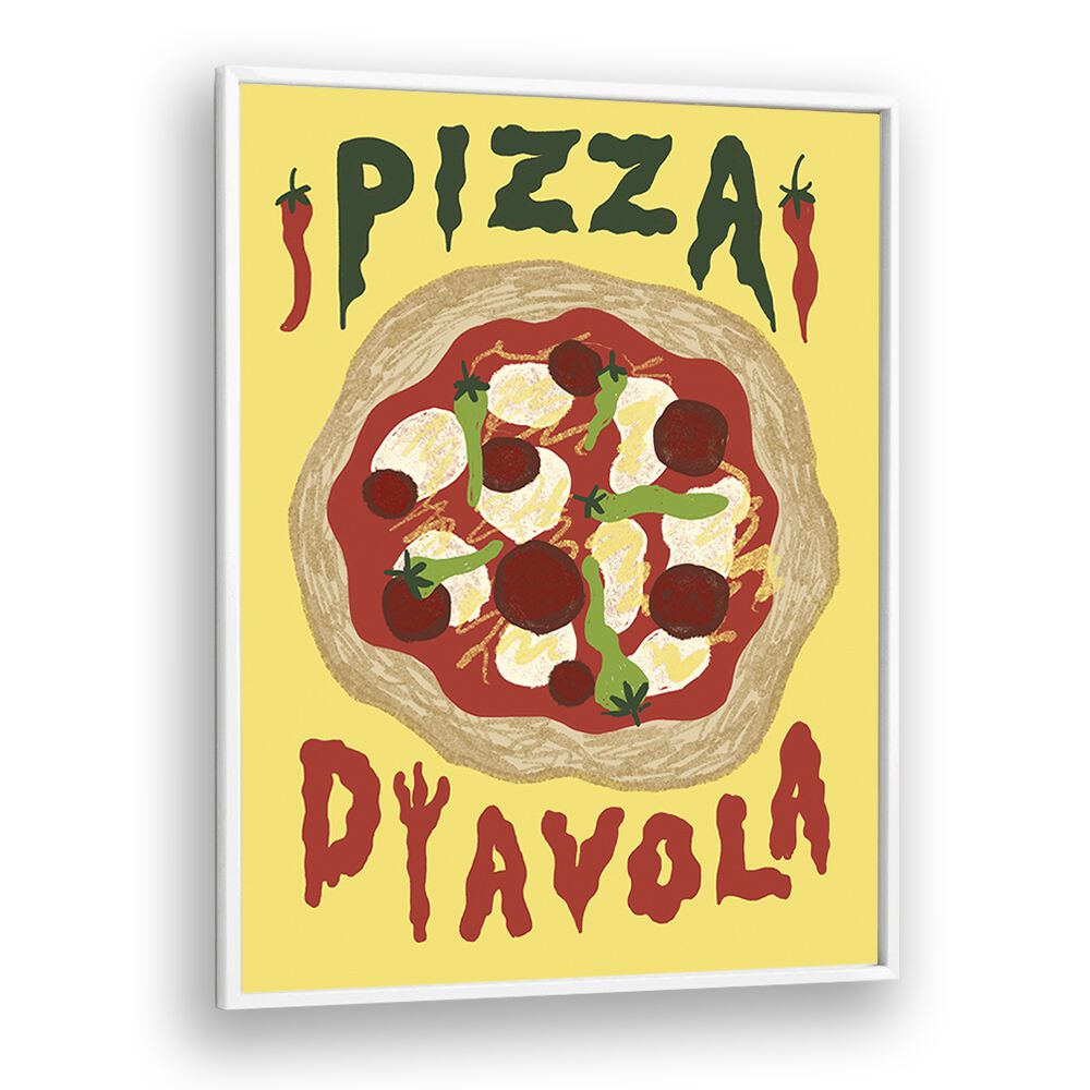 kitchen painting - PIZZA DYAVOLA by Asianmonk