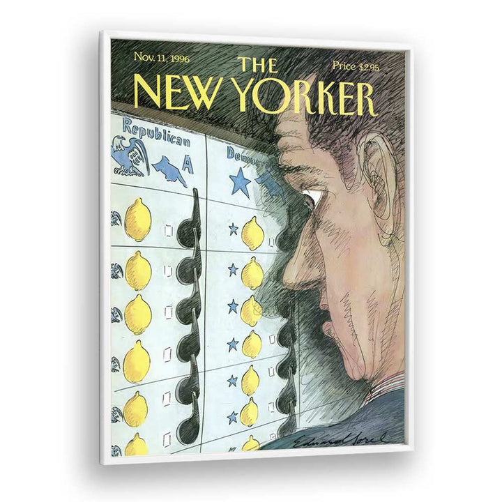 VINTAGE MAGAZINE COVER, LEMONS BY EDWARD SOREL - NEW YORKER NOV 11 1996