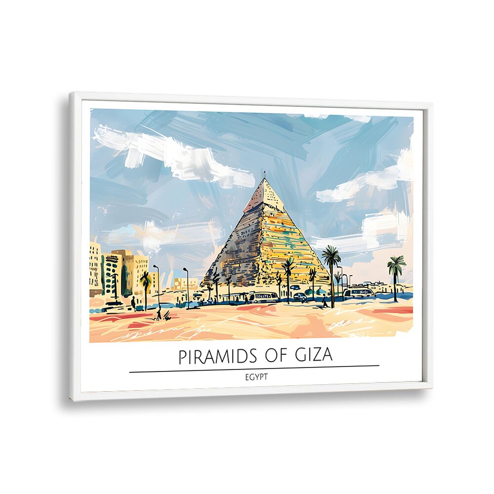 TRAVEL ART painting - PYRAMID OF GIZA - EGYPT by Asianmonk