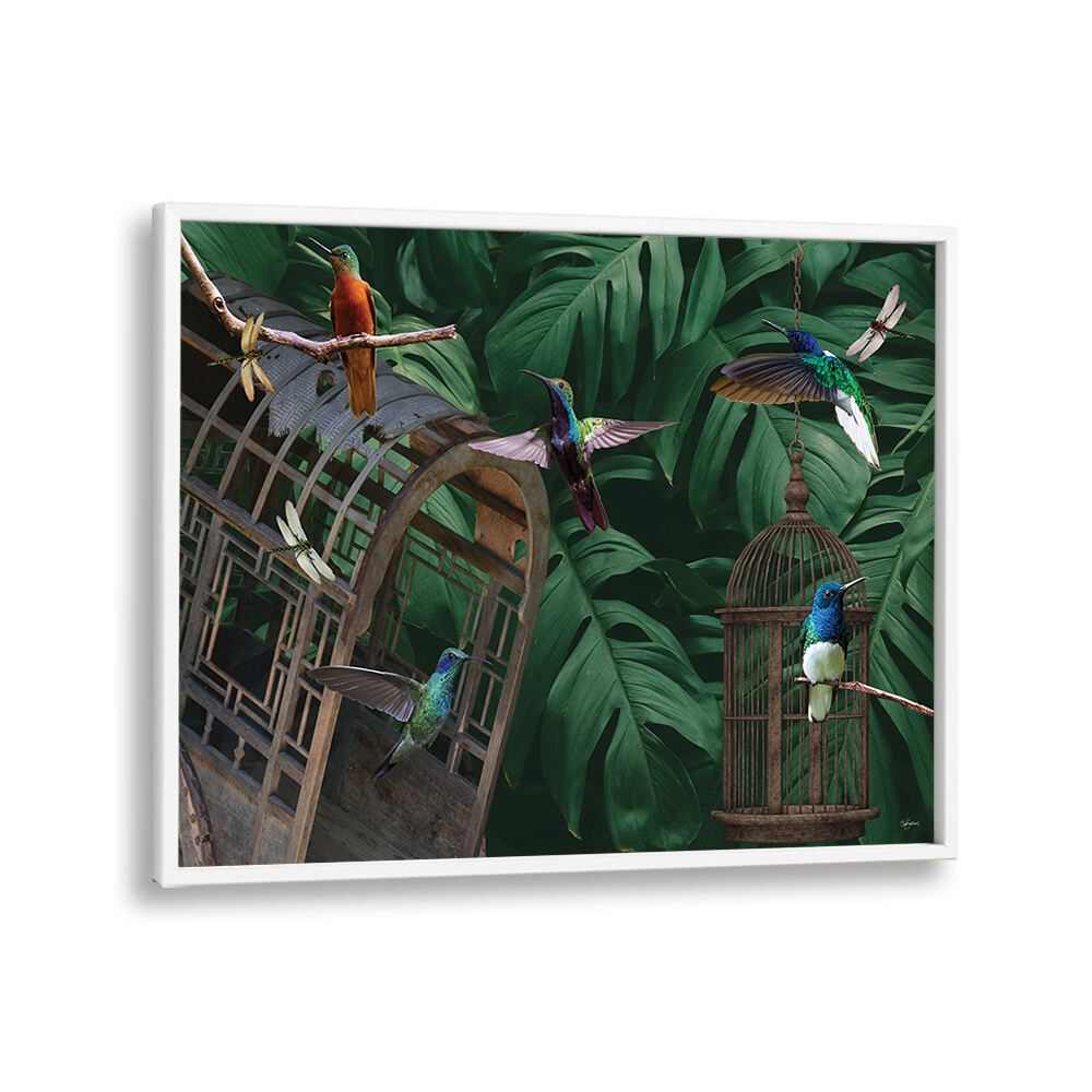 kids painting - TROPICAL HUMMINGBIRDS by Asianmonk