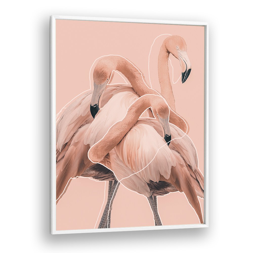 Christian Meermann painting - FLAMINGOS NR. I by Asianmonk