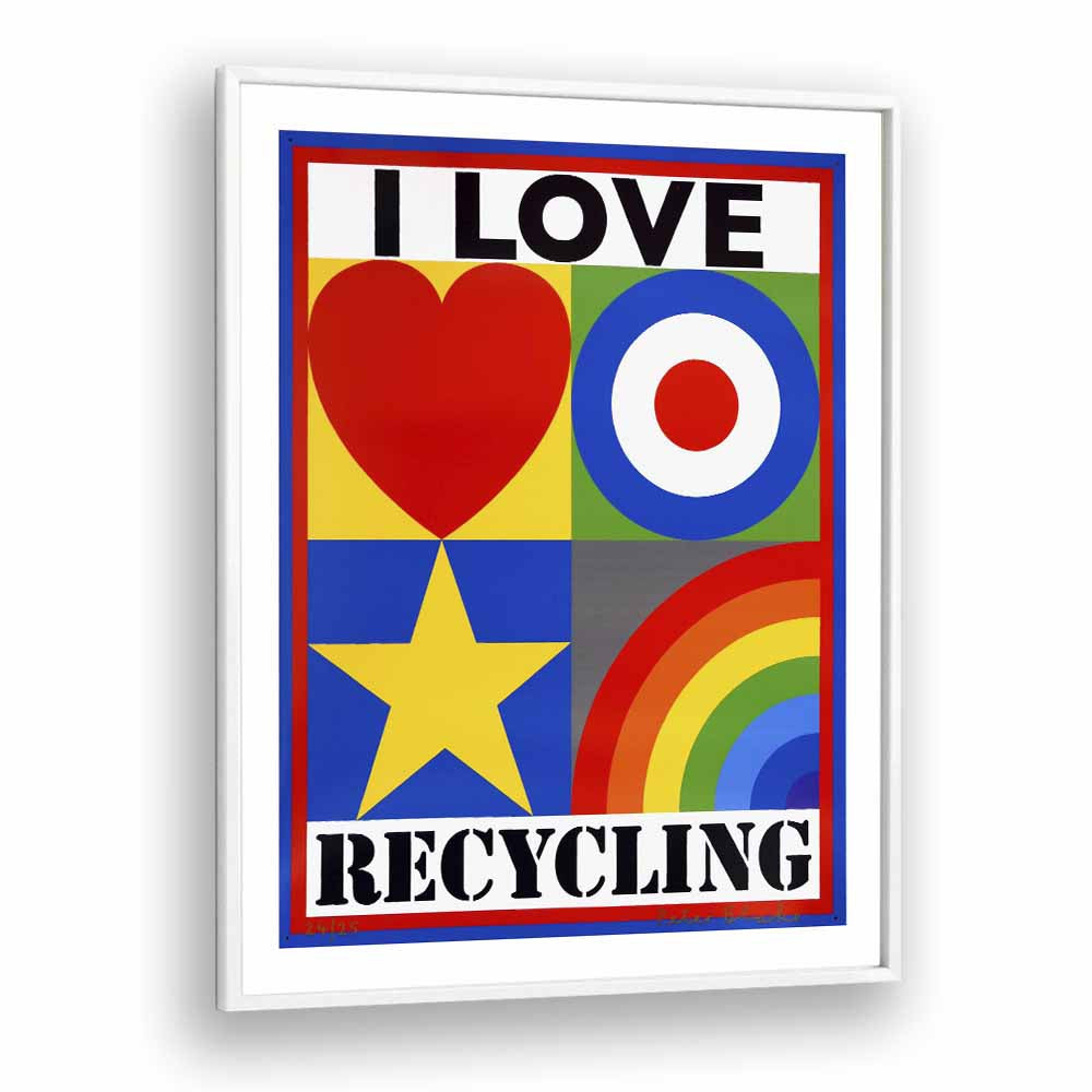 Quotes painting - I LOVE RECYCLING by Asianmonk