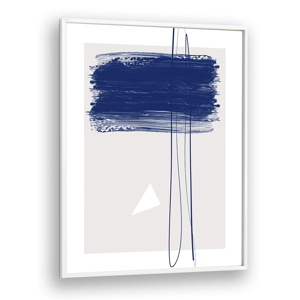 Stunning BLUE BRUSH STROKES, ABSTRACT PAINTINGS by Elena Ristova, perfect for adding elegance to any space.
