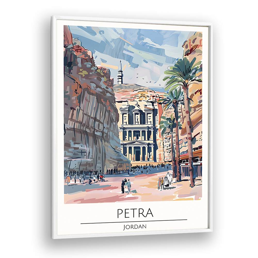 TRAVEL ART painting - PETRA - JORDAN TRAVEL ART by Asianmonk