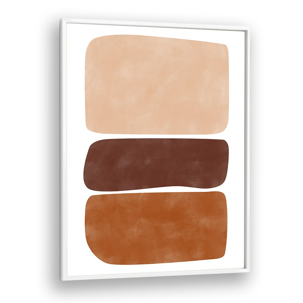 BROWN AND CREAM RECTANGLES BY ELENA RISTOVA, GEOMETRIC ART PRINTS