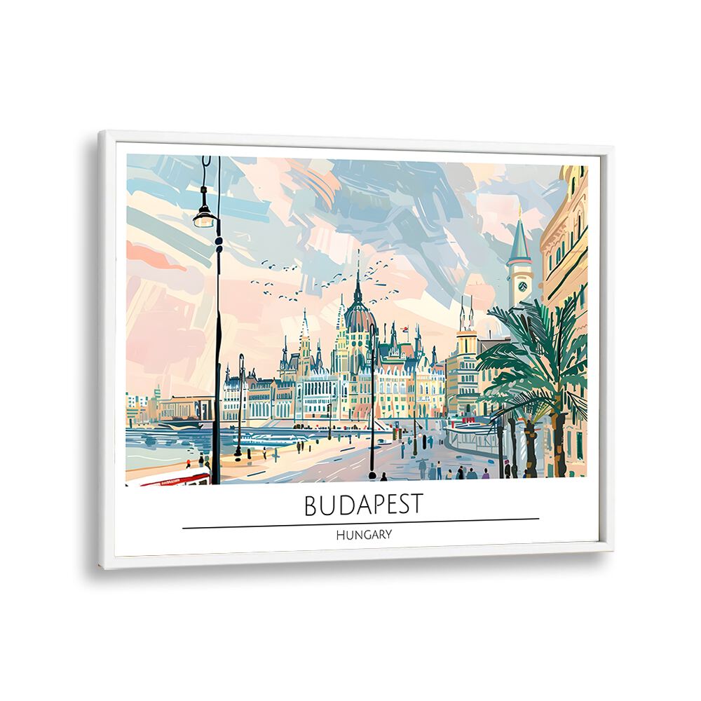 TRAVEL ART painting - BUDAPEST CAPITAL CITY - HUNGARY by Asianmonk