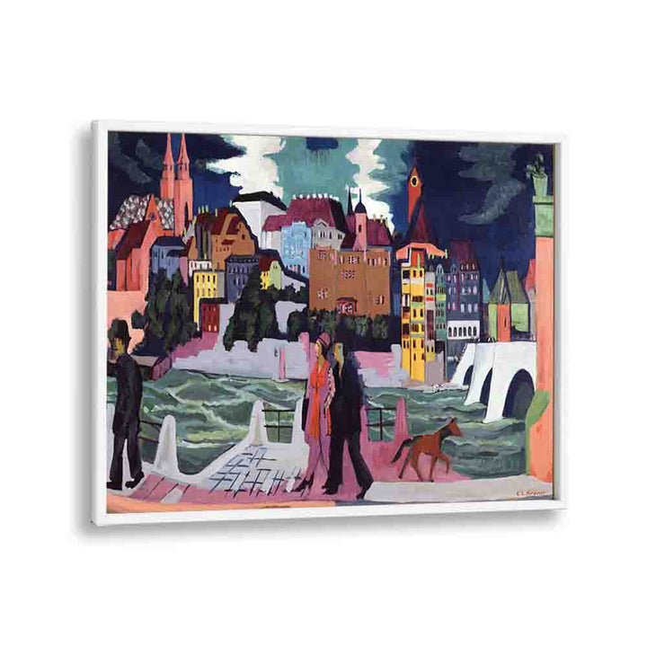 ERNST LUDWIG KIRCHNER'S VIEW OF BASEL AND THE RHINE (1927 - 1928)