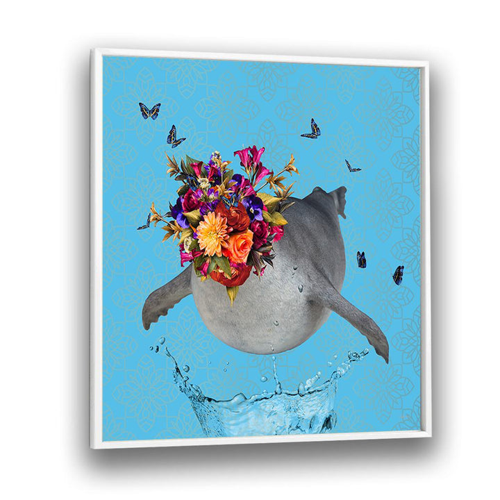 Juliya painting - SPRING FLOWER BONNET ON SEAL by Asianmonk