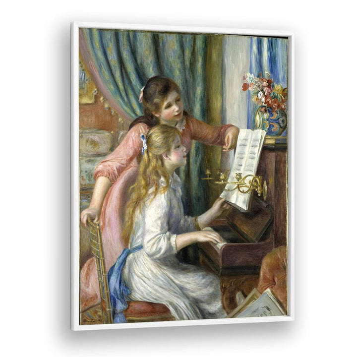 TWO YOUNG GIRLS AT THE PIANO