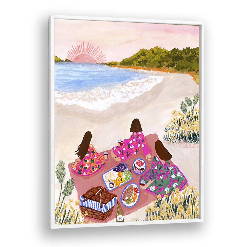 botanical painting - BEACH PICNIC by Asianmonk