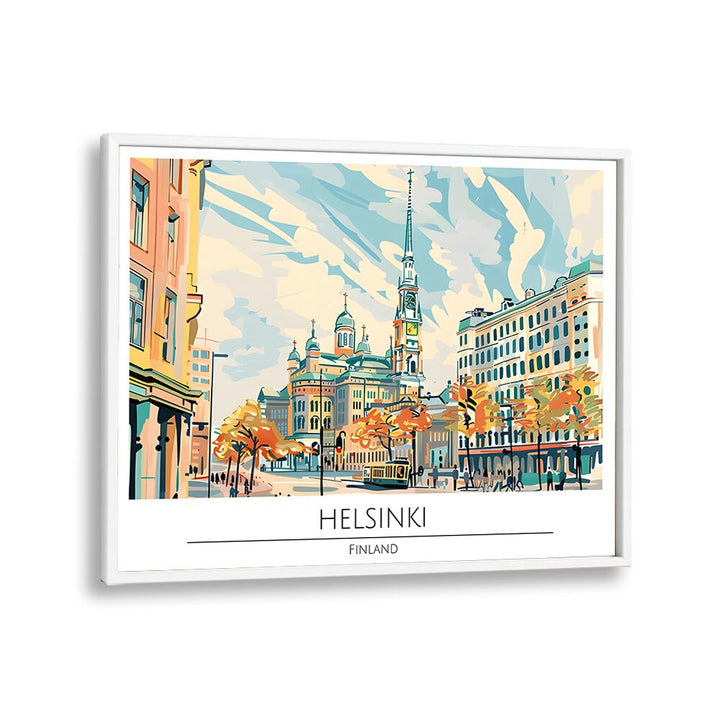 TRAVEL ART painting - HELSINKI CAPITAL CITY - FINLAND by Asianmonk