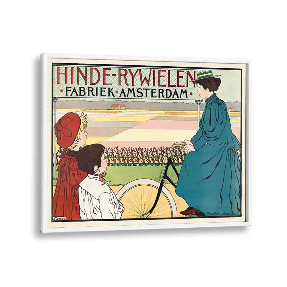 comic painting - HINDE-RIJWIELEN FABRIEK AMSTERDAM (1896–1898) by Asianmonk