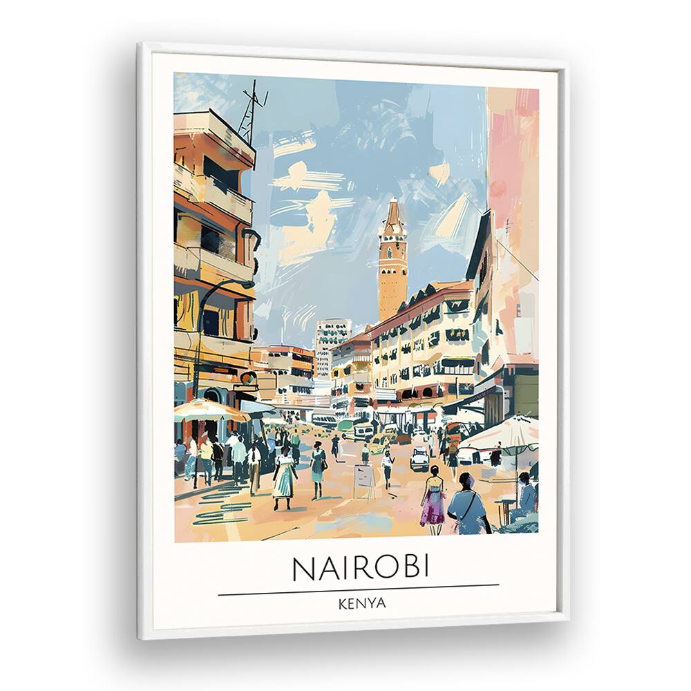 TRAVEL ART painting - NAIROBI - KENYA TRAVEL ART by Asianmonk