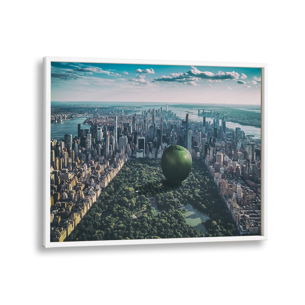 ABSTRACT painting - THE BIG APPLE by Asianmonk