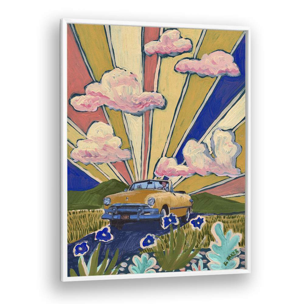 Eleanor Baker painting - WEST TEXAS VINTAGE CAR by Asianmonk