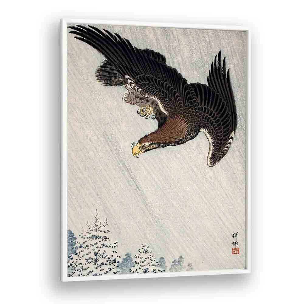 EAGLE FLYING IN SNOW (1933) BY OHARA KOSON