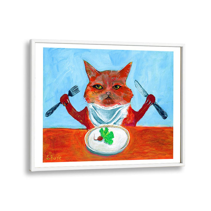 kids painting - VEGAN CAT by Asianmonk